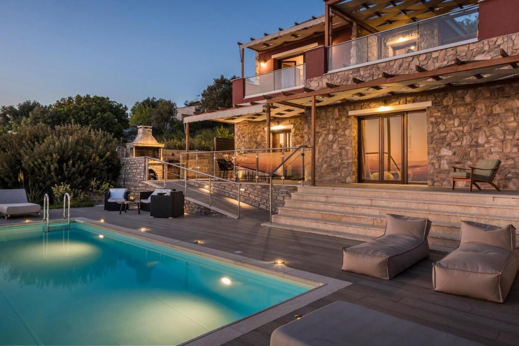 Entheos Private Villa Fiskardo Kefalonia Greece Eksteriør billede